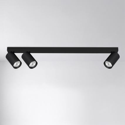 Brilagi - Bodové svítidlo SELE LONG 3xGU10/30W/230V černá