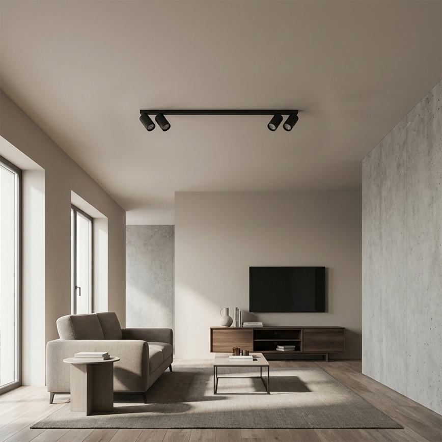 Brilagi - Bodové svítidlo SELE LONG 4xGU10/30W/230V černá