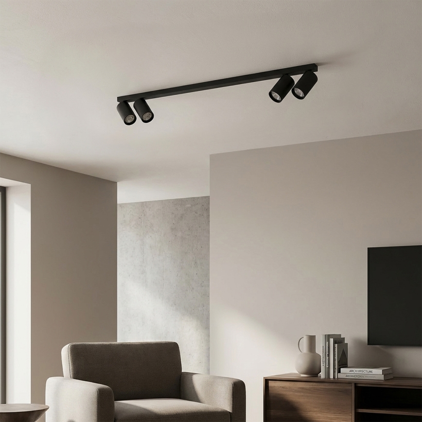 Brilagi - Bodové svítidlo SELE LONG 4xGU10/30W/230V černá