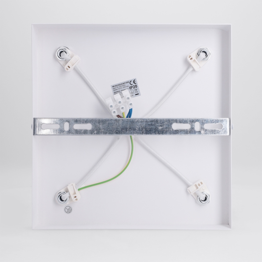 BRILAGI - Bodové svítidlo SELE SQUARE 4xGU10/30W/230V bílá/dekor dubu