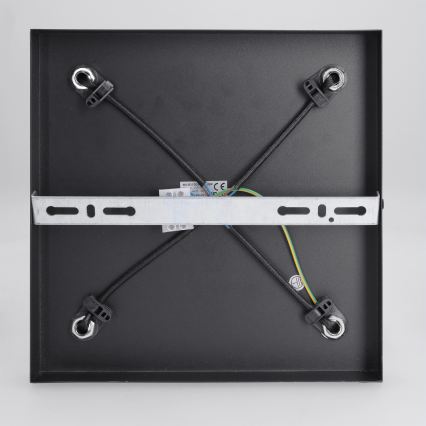 Brilagi - Bodové svítidlo SELE SQUARE 4xGU10/30W/230V černá/dekor dubu