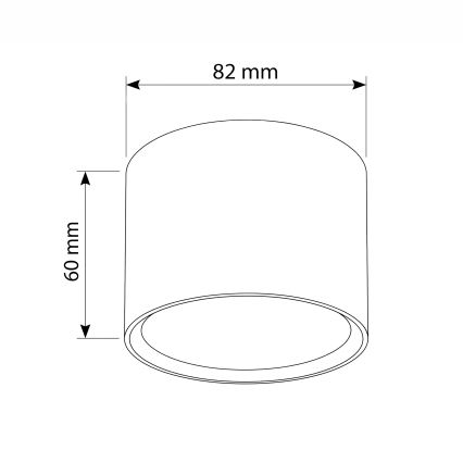 BRILAGI - Bodové svítidlo SMOOTH 1xGX53/15W/230V 60x82 mm dekor dubu