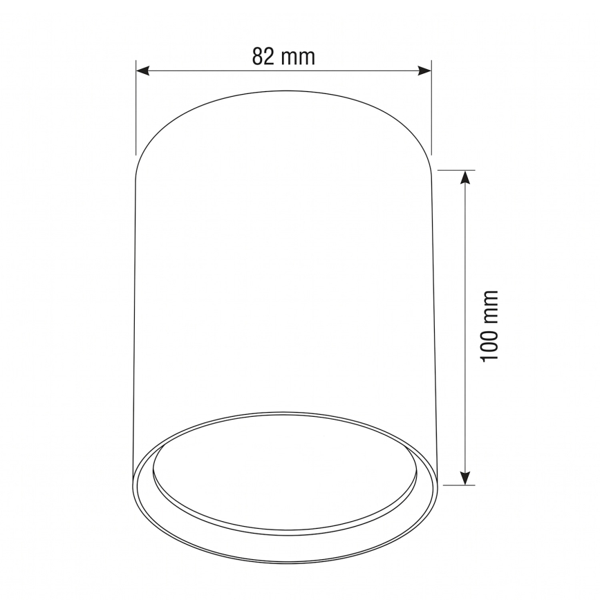 BRILAGI - Bodové svítidlo SMOOTH LONG 1xGX53/15W/230V 60x82 mm 100x82 mm béžová