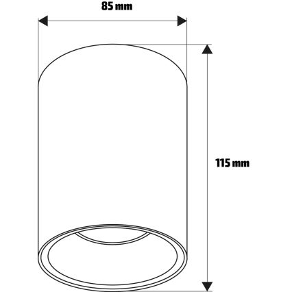 Brilagi - Bodové svítidlo TRINE 1xGU10/30W/230V béžová/zlatá