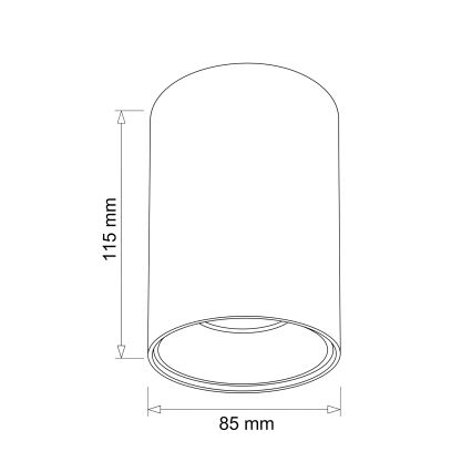 BRILAGI - Bodové svítidlo TRINE 1xGU10/30W/230V dekor dubu