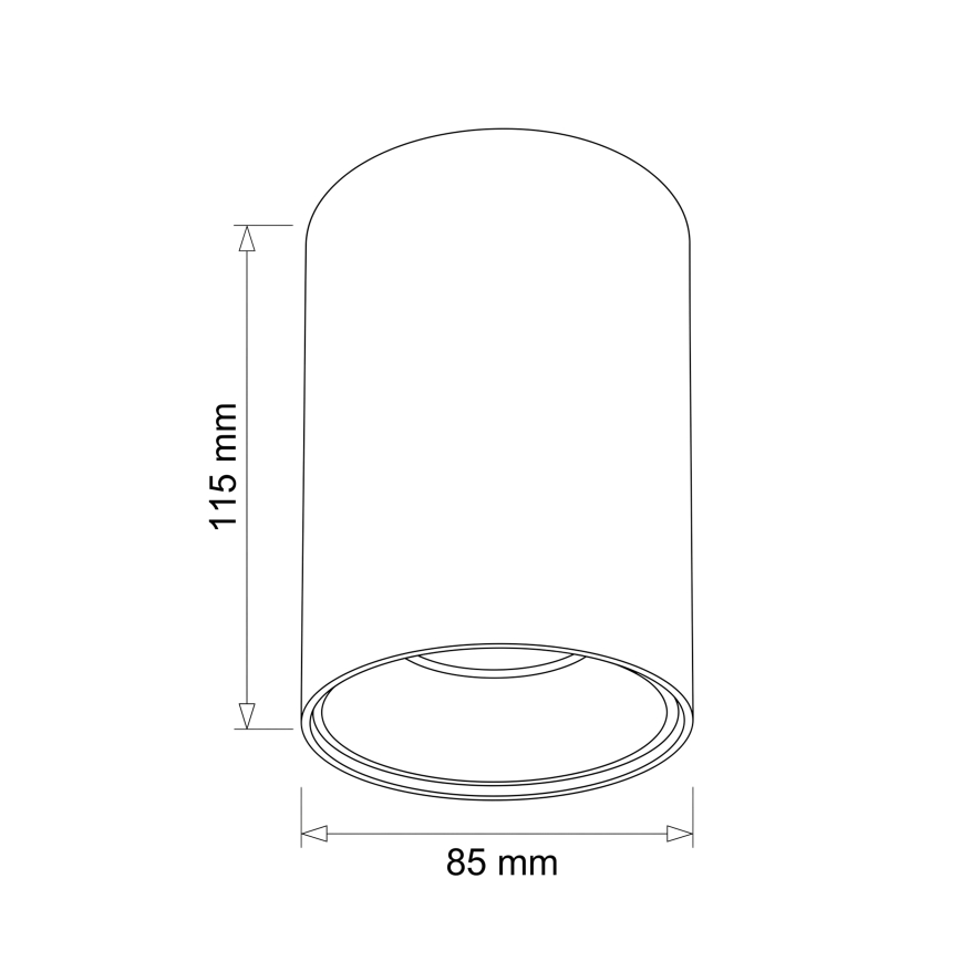 BRILAGI - Bodové svítidlo TRINE 1xGU10/30W/230V dekor dubu