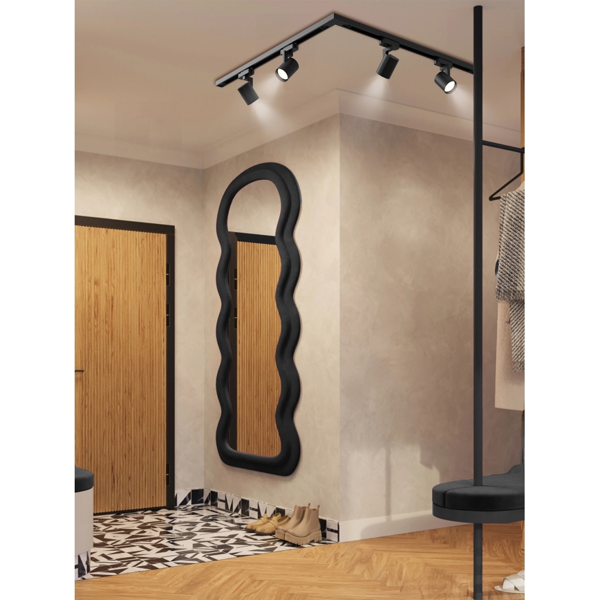 Brilagi - Bodové svítidlo v lištovém systému HUSKY 4xGU10/10W/230V černá