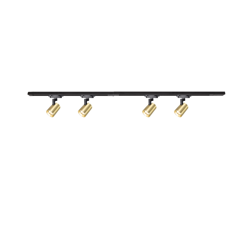 Brilagi - Bodové svítidlo v lištovém systému HUSKY 4xGU10/10W/230V černá/zlatá