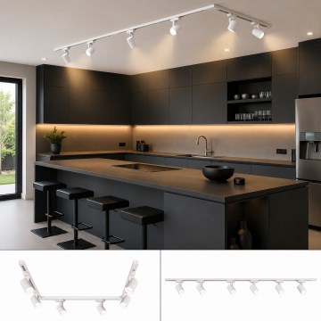 BRILAGI - Bodové svítidlo v lištovém systému HUSKY 6xGU10/10W/230V 225 cm bílá
