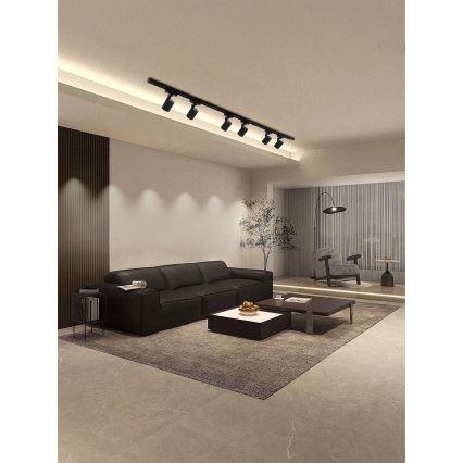 Brilagi - Bodové svítidlo v lištovém systému HUSKY 6xGU10/10W/230V černá