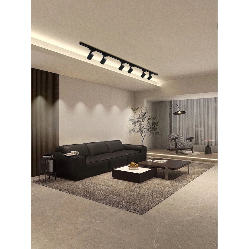 Brilagi - Bodové svítidlo v lištovém systému HUSKY 6xGU10/10W/230V černá