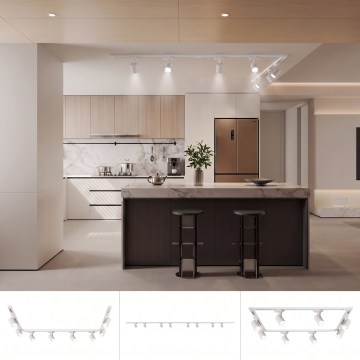BRILAGI - Bodové svítidlo v lištovém systému HUSKY 8xGU10/10W/230V 300 cm bílá