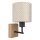 Brilagi - Dětská nástěnná lampa BOBO WOOD 1xE27/25W/230V dub/černá/béžová/puntíky