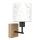 Brilagi - Dětská nástěnná lampa BOBO WOOD 1xE27/25W/230V dub/černá/bílá/králíčci