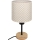 Brilagi - Dětská stolní lampa BOBO WOOD 1xE27/25W/230V dub/černá/béžová/puntíky