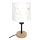 Brilagi - Dětská stolní lampa BOBO WOOD 1xE27/25W/230V dub/černá/bílá/králíčci