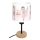 Brilagi - Dětská stolní lampa BOBO WOOD 1xE27/25W/230V dub/černá/bílá/růžová/baletky