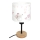 Brilagi - Dětská stolní lampa BOBO WOOD 1xE27/25W/230V dub/černá/krémová/králíčci