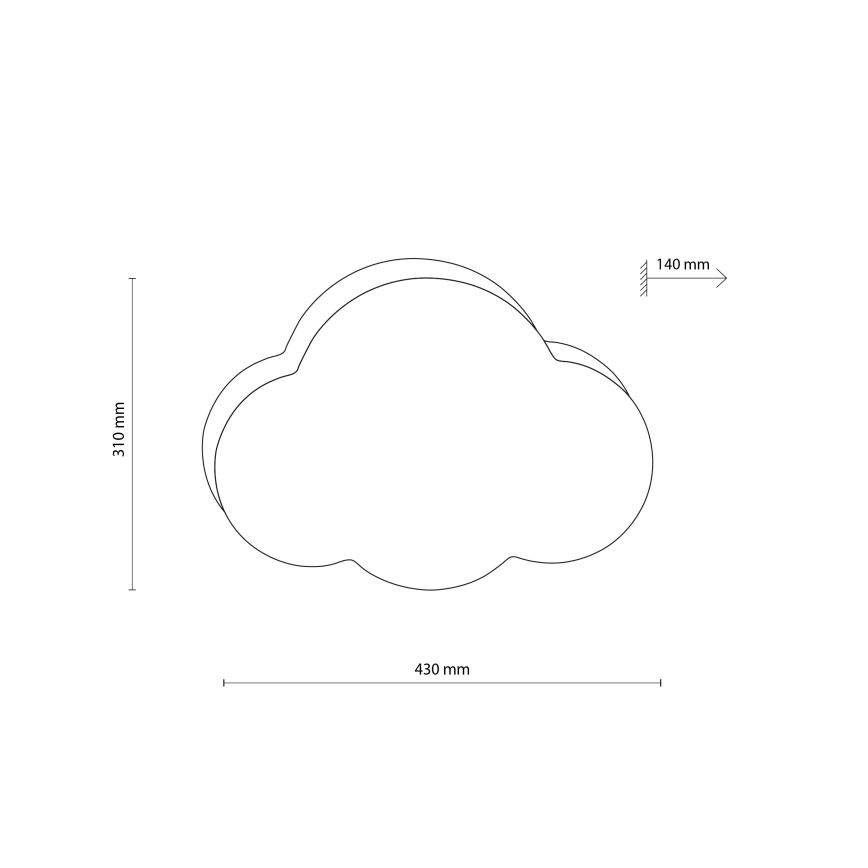 Brilagi - Dětské stropní svítidlo NIMBUS MINI 2xE27/15W/230V 31x43 béžová