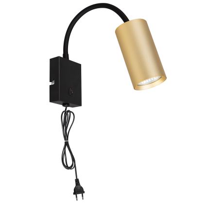 Brilagi - Flexibilní nástěnná lampa SELE 1xGU10/30W/230V černá/zlatá