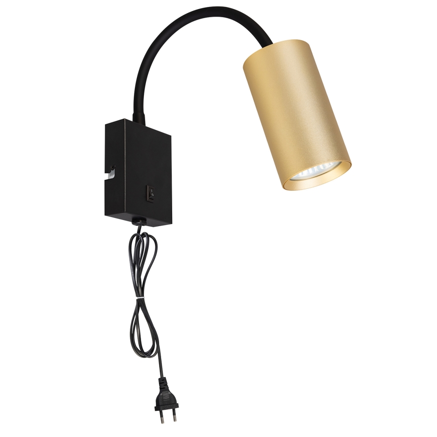 Brilagi - Flexibilní nástěnná lampa SELE 1xGU10/30W/230V černá/zlatá