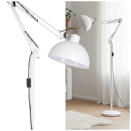BRILAGI - Flexibilní stojací lampa TASKER 1xE27/60W/230V 157 cm bílá