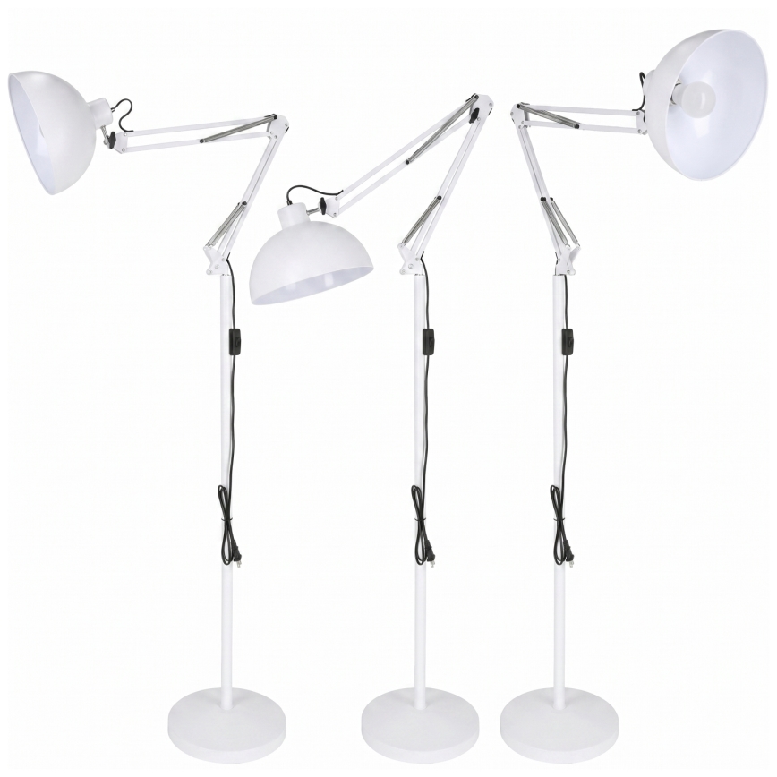 BRILAGI - Flexibilní stojací lampa TASKER 1xE27/60W/230V 157 cm bílá
