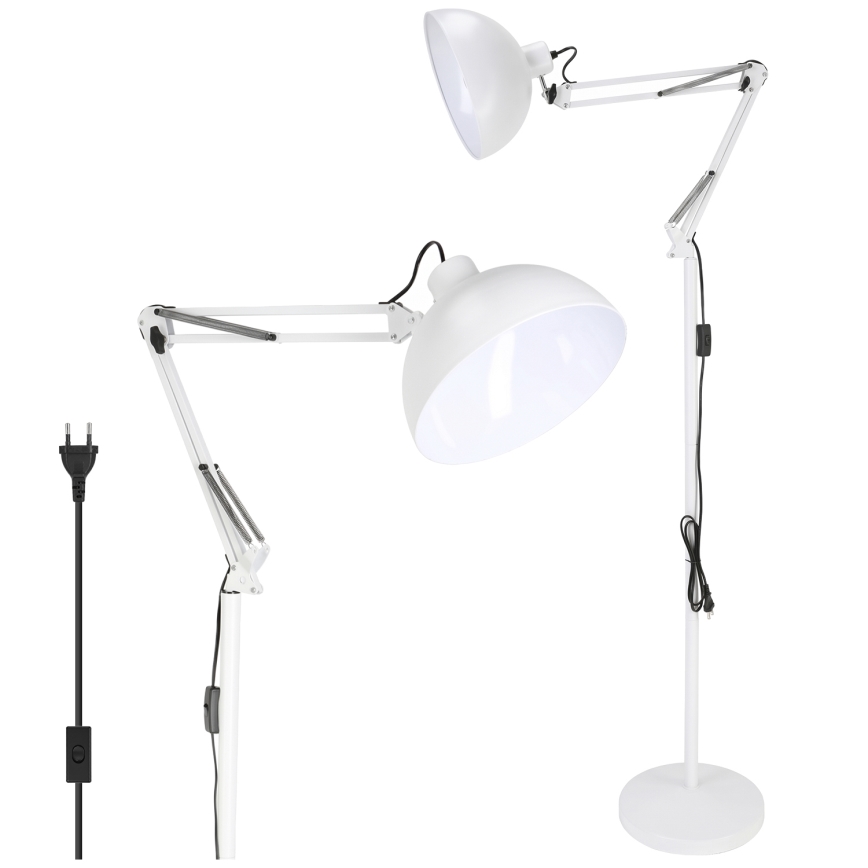 BRILAGI - Flexibilní stojací lampa TASKER 1xE27/60W/230V 157 cm bílá