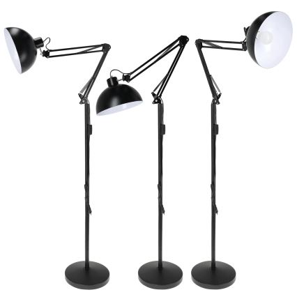Brilagi - Flexibilní stojací lampa TASKER 1xE27/60W/230V 157 cm černá