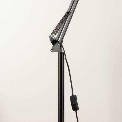 BRILAGI - Flexibilní stojací lampa TASKER 1xE27/60W/230V 157 cm černá
