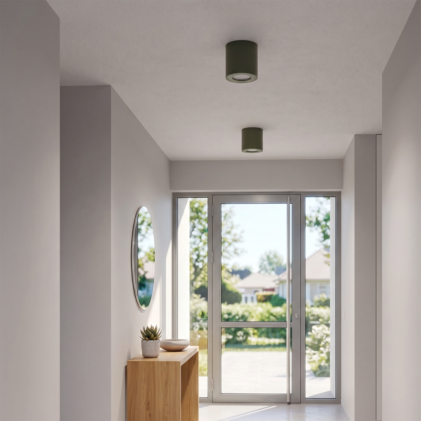 BRILAGI - Koupelnové bodové svítidlo MIA 1xGU10/30W/230V 60x82 mm 84x80 mm tmavě zelená IP54