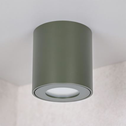 BRILAGI - Koupelnové bodové svítidlo MIA 1xGU10/30W/230V 60x82 mm 84x80 mm tmavě zelená IP54