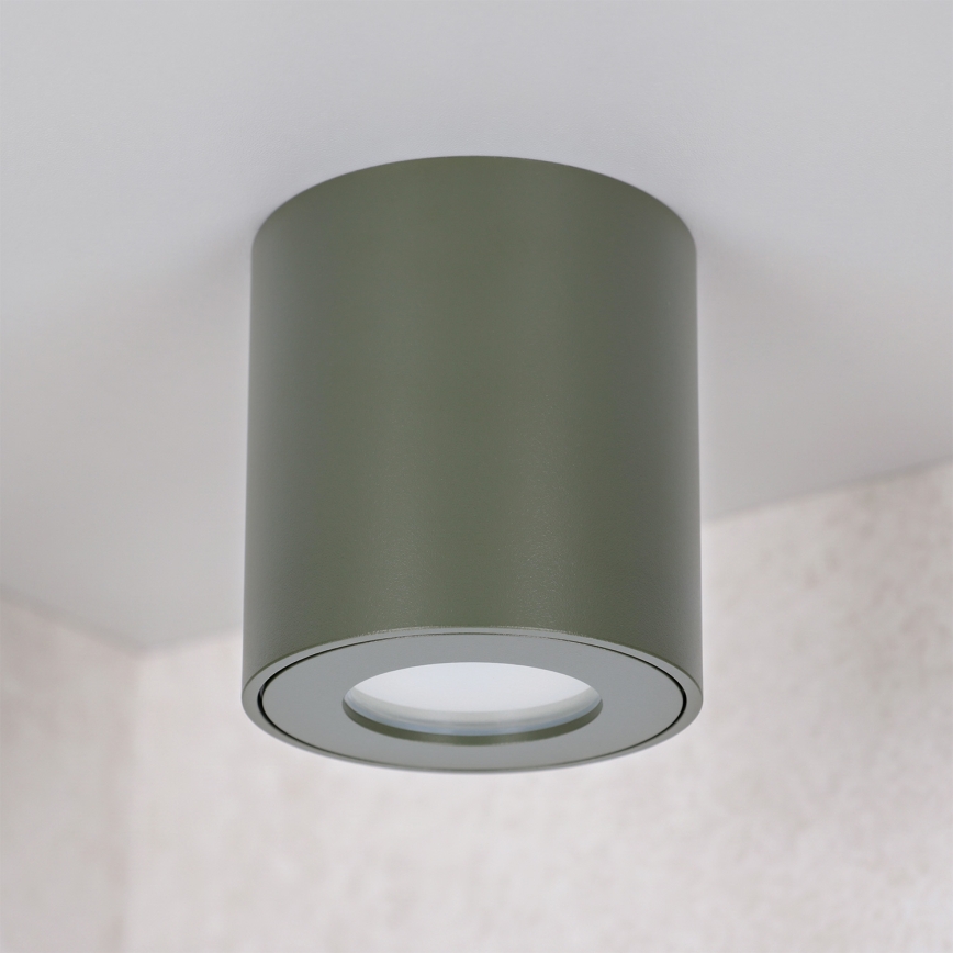 BRILAGI - Koupelnové bodové svítidlo MIA 1xGU10/30W/230V 60x82 mm 84x80 mm tmavě zelená IP54