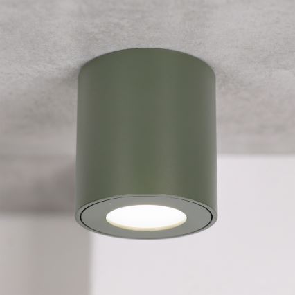 BRILAGI - Koupelnové bodové svítidlo MIA 1xGU10/30W/230V 60x82 mm 84x80 mm tmavě zelená IP54
