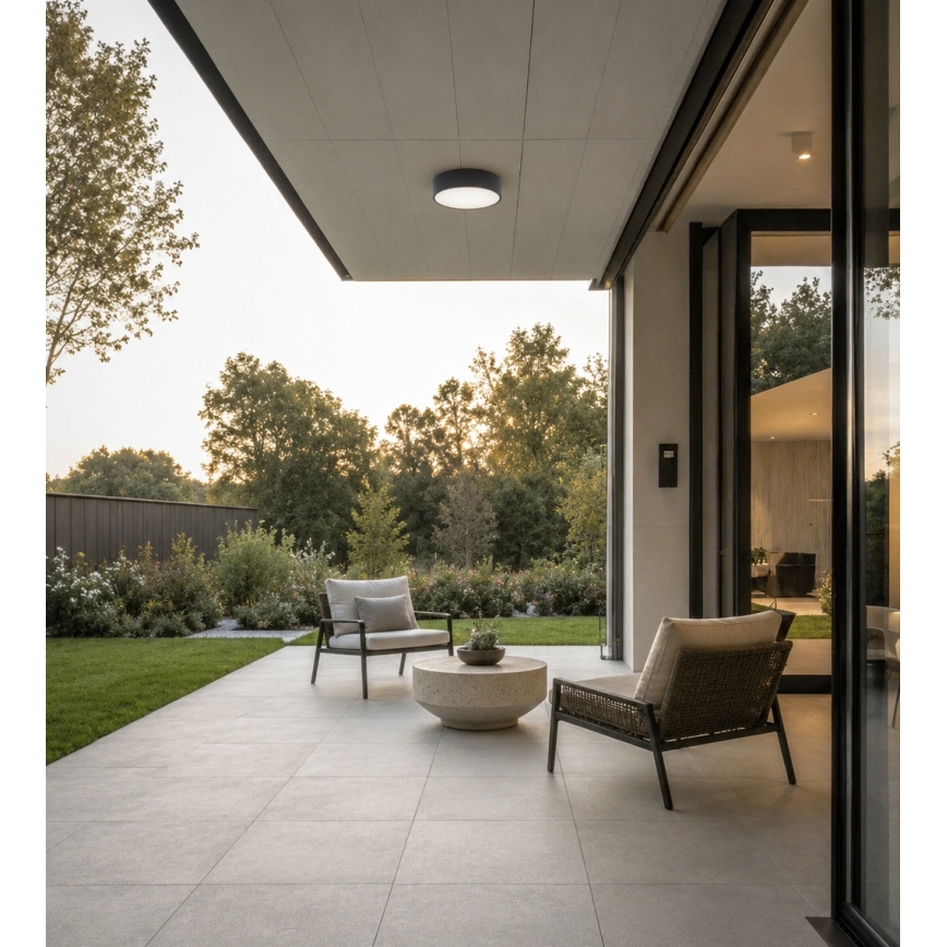 BRILAGI - Koupelnové stropní svítidlo CLARE 2xE27/24W/230V pr. 30 cm antracit IP54