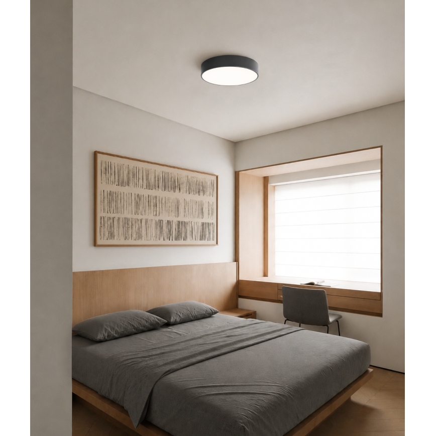 Brilagi - Koupelnové stropní svítidlo CLARE 4xE27/24W/230V pr. 50 cm antracit IP54
