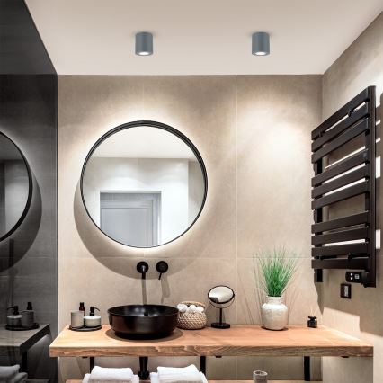 Brilagi - Koupelnové bodové svítidlo MIA 1xGU10/30W/230V 84x80 mm antracit IP54