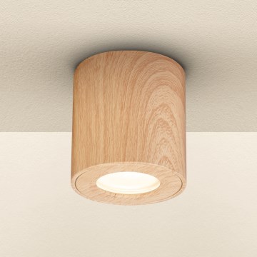 Brilagi - Koupelnové bodové svítidlo MIA 1xGU10/30W/230V 84x80 mm dekor dubu IP44