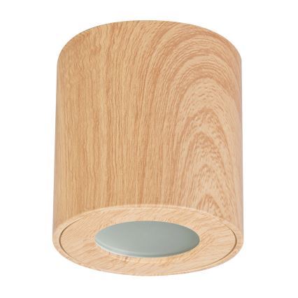Brilagi - Koupelnové bodové svítidlo MIA 1xGU10/30W/230V 84x80 mm dekor dubu IP44
