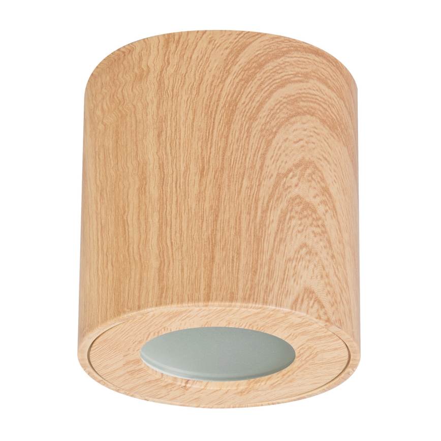 Brilagi - Koupelnové bodové svítidlo MIA 1xGU10/30W/230V 84x80 mm dekor dubu IP44