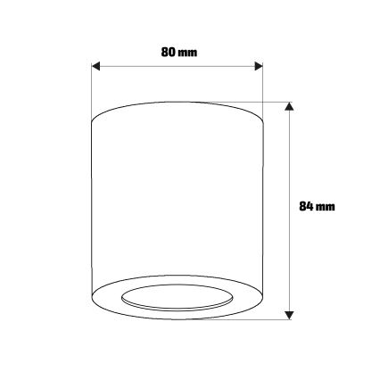 Brilagi - Koupelnové bodové svítidlo MIA 1xGU10/30W/230V 84x80 mm matný chrom IP54