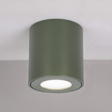 BRILAGI - Koupelnové bodové svítidlo MIA 1xGU10/30W/230V 84x80 mm tmavě zelená IP54