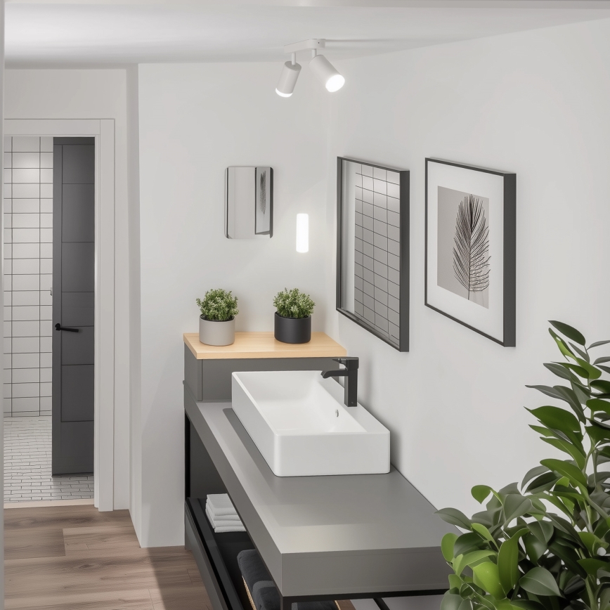 Brilagi - Koupelnové bodové svítidlo SELE 2xGU10/30W/230V IP44 bílá