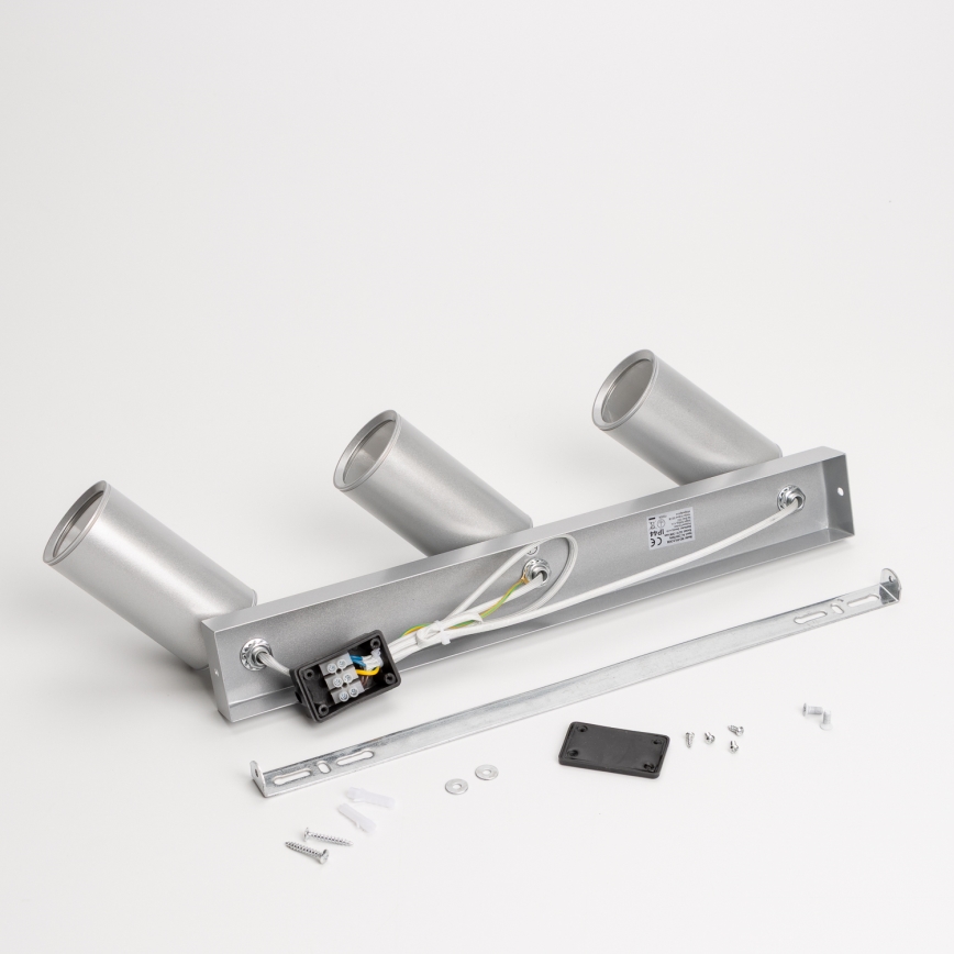 Brilagi - Koupelnové bodové svítidlo SELE 3xGU10/30W/230V IP44 stříbrná