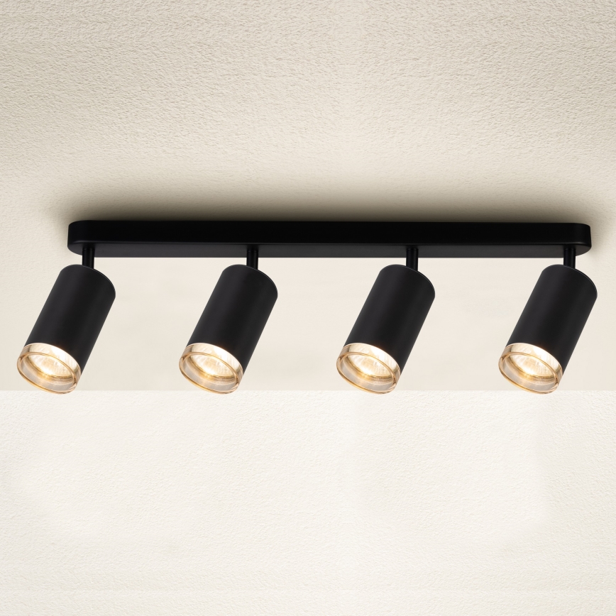 Brilagi - Koupelnové bodové svítidlo SELE 4xGU10/30W/230V IP44 černá