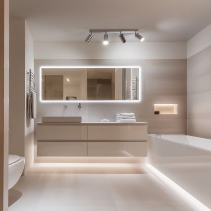 Brilagi - Koupelnové bodové svítidlo SELE 4xGU10/30W/230V IP44 lesklý chrom