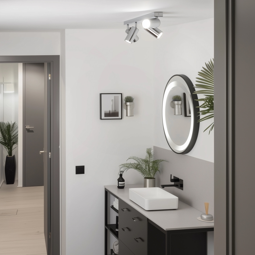 Brilagi - Koupelnové bodové svítidlo SELE 4xGU10/30W/230V IP44 lesklý chrom