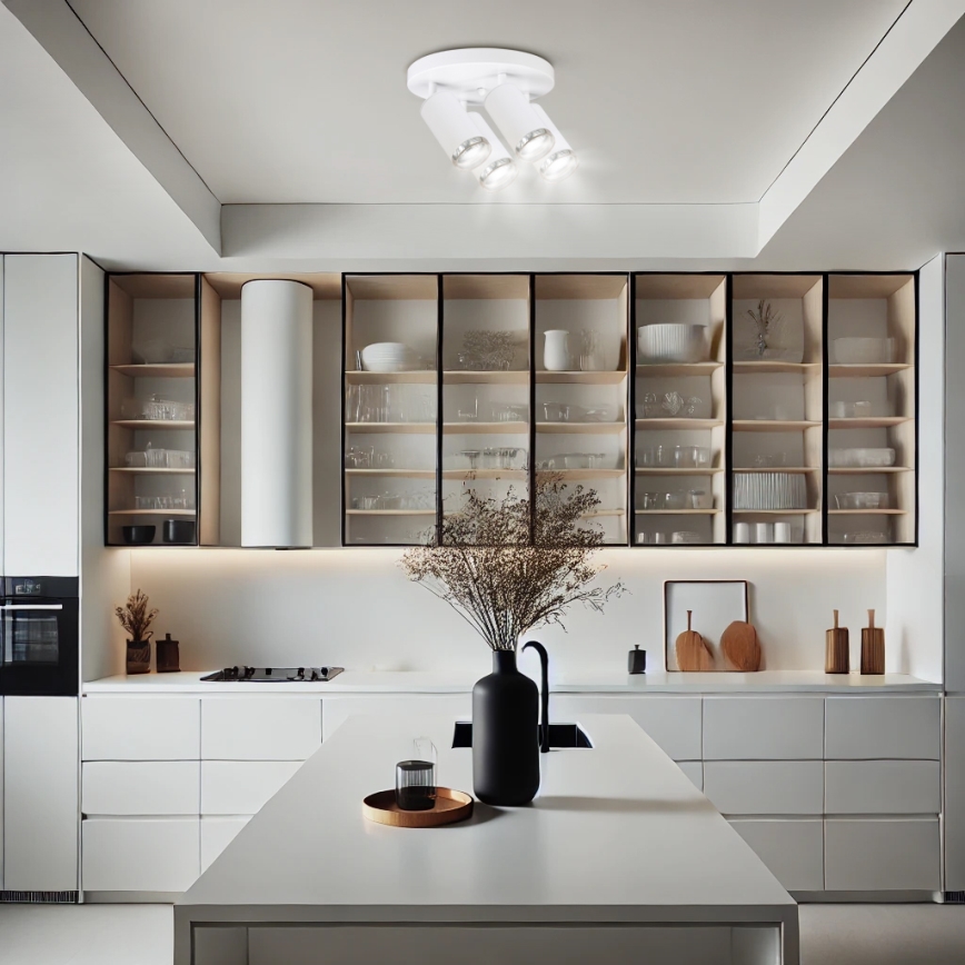 Brilagi - Koupelnové bodové svítidlo SELE AQUA 4xGU10/30W/230V IP44 bílá