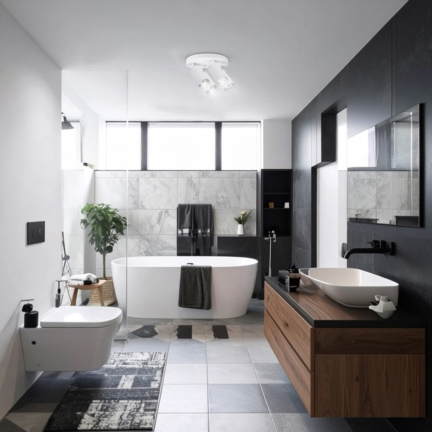 Brilagi - Koupelnové bodové svítidlo SELE AQUA 4xGU10/30W/230V IP44 bílá