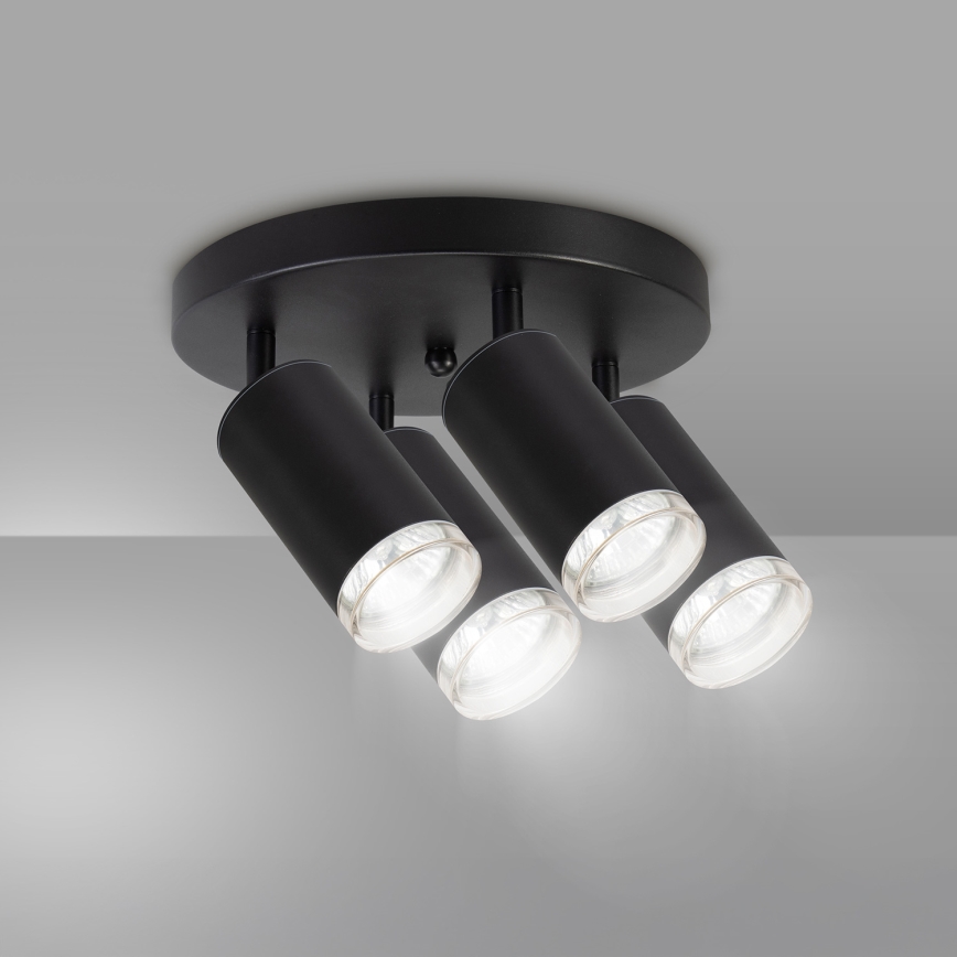 Brilagi - Koupelnové bodové svítidlo SELE AQUA 4xGU10/30W/230V IP44 černá